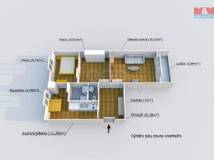 Prodej bytu 2+1, Plzeň - Skvrňany, Vejprnická, 64 m2