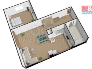 Prodej bytu 2+kk, Děčín - Děčín VII-Chrochvice, K. Světlé, 42 m2