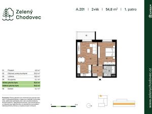 Prodej bytu 2+kk, Praha - Chodov, Blažimská, 55 m2