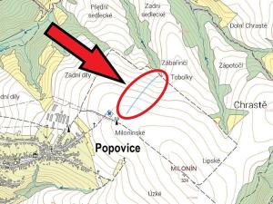 Prodej podílu pole, Popovice, 818 m2