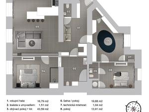 Prodej bytu 4+kk, Praha - Vinohrady, Přemyslovská, 141 m2