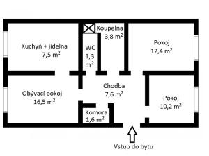 Pronájem bytu 3+1, Příbram, Pod Čertovým pahorkem, 73 m2