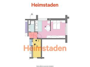 Pronájem bytu 1+kk, Karviná - Nové Město, U Bažantnice, 29 m2