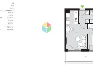 Pronájem bytu 2+kk, Beroun, U Židovského hřbitova, 44 m2