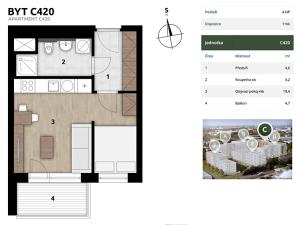 Prodej bytu 1+kk, Praha - Hostivař, U Továren, 31 m2