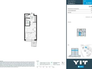 Prodej bytu 1+kk, Praha - Chodov, Komárkova, 29 m2