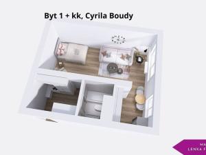 Pronájem bytu 1+kk, Prostějov, Cyrila Boudy, 32 m2