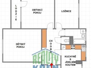 Pronájem bytu 3+1, Roztoky, Čapkova, 75 m2