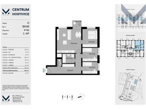 Prodej bytu 4+kk, Hostivice, Čsl. armády, 85 m2