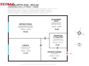 Prodej bytu 2+kk, Litvínov - Hamr, Hamerská, 40 m2