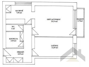 Prodej bytu 2+1, Česká Skalice, Tyršova, 60 m2