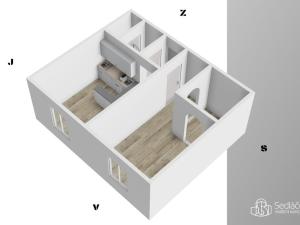 Pronájem bytu 1+1, Sokolov, Křížová, 40 m2