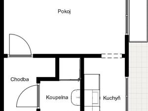 Prodej bytu 1+1, Milovice - Mladá, Braniborská, 30 m2