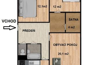 Pronájem bytu 3+1, Plzeň, Kralovická, 75 m2