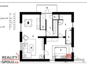 Prodej bytu 2+kk, Praha - Lipence, Českého červeného kříže, 74 m2