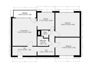 Pronájem bytu 3+1, Praha - Hlubočepy, Renoirova, 75 m2