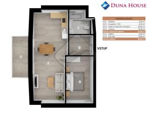 Prodej bytu 2+kk, Horní Planá, 56 m2