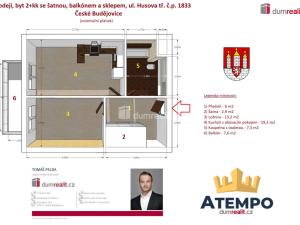 Prodej bytu 2+kk, České Budějovice - České Budějovice 2, Husova tř., 58 m2