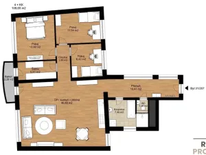 Prodej bytu 4+kk, Třebíč - Vnitřní Město, Karlovo nám., 119 m2