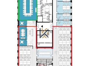 Pronájem kanceláře, Praha - Karlín, Rohanské nábřeží, 662 m2