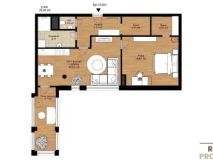 Prodej bytu 2+kk, Třebíč - Vnitřní Město, Karlovo nám., 80 m2