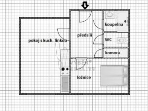 Pronájem bytu 1+1, Praha - Vršovice, Litevská, 47 m2