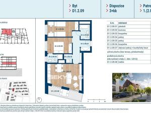 Prodej bytu 3+kk, Praha - Čakovice, Bělomlýnská, 72 m2