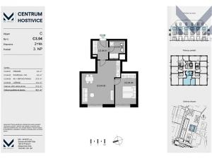 Prodej bytu 2+kk, Hostivice, Čsl. armády, 55 m2