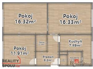 Prodej bytu 3+1, Plzeň - Doudlevce, Mandlova, 66 m2