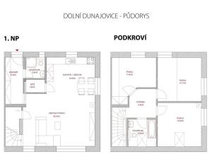 Prodej rodinného domu, Dolní Dunajovice, Úzká, 103 m2