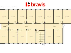 Pronájem kanceláře, Brno - Horní Heršpice, Bohunická, 135 m2