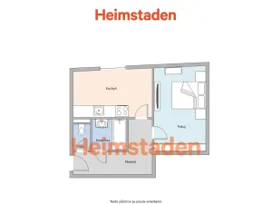 Pronájem bytu 1+1, Karviná - Nové Město, Urxova, 36 m2