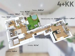 Prodej bytu 4+kk, Praha - Ďáblice, Ďáblická, 118 m2