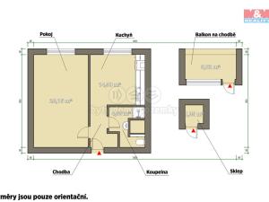 Pronájem bytu 1+1, Žihle, 44 m2