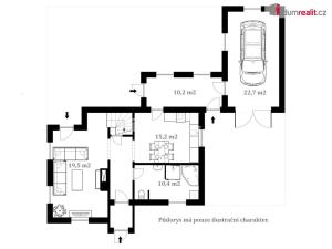 Prodej rodinného domu, Kaplice - Hradiště, 120 m2