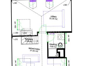 Pronájem bytu 2+kk, Praha - Hradčany, Úvoz, 56 m2