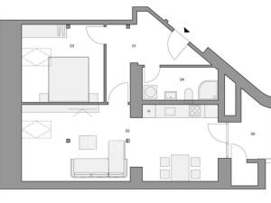 Prodej bytu 2+kk, Praha - Smíchov, Ke Koulce, 61 m2