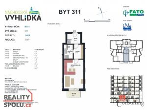 Pronájem bytu 1+kk, Náchod - Staré Město nad Metují, Bartoňova, 41 m2