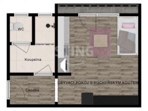 Prodej bytu 1+kk, Třebíč, Divišova, 29 m2