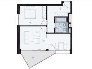 Pronájem bytu 2+kk, Praha - Smíchov, Podbělohorská, 57 m2