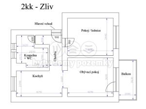 Prodej bytu 2+kk, Zliv, Lidická, 51 m2