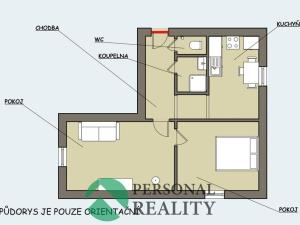 Pronájem bytu 2+1, Hranice, Masarykovo nám., 53 m2