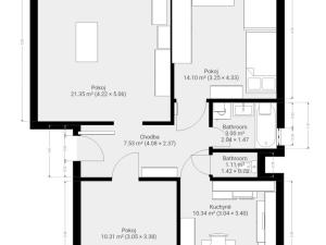 Pronájem bytu 3+1, Střelice, Nebovidská, 73 m2