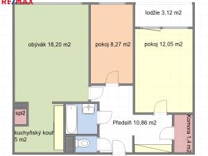 Prodej bytu 3+kk, Praha - Chodov, Tererova, 60 m2