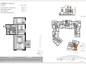 Pronájem bytu 3+kk, Praha - Modřany, Kolmanova, 87 m2