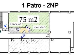 Pronájem kanceláře, Praha - Hostivař, U továren, 75 m2