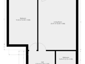 Pronájem bytu 2+kk, Praha - Modřany, U Domu služeb, 53 m2