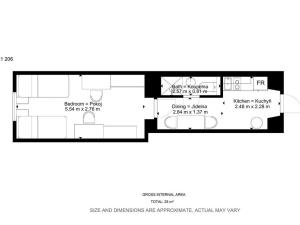 Pronájem bytu 1+1, Brno, Václavská, 25 m2