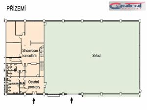 Pronájem skladu, Čestlice, Obchodní, 1393 m2