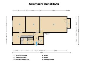 Prodej bytu 2+1, České Budějovice - České Budějovice 2, Branišovská, 68 m2